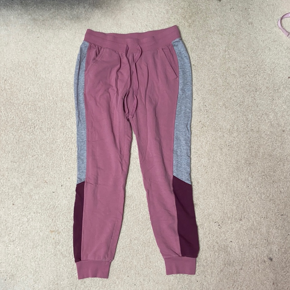 Pink jogger pants